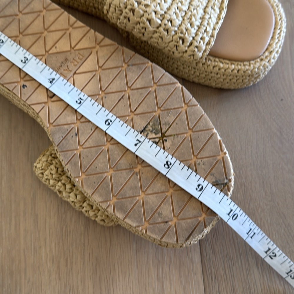 Prada Women's Woven Tan Sandals - Picture 10 of 10